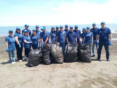 Aztelekom employees clean-up campaign in Nabran