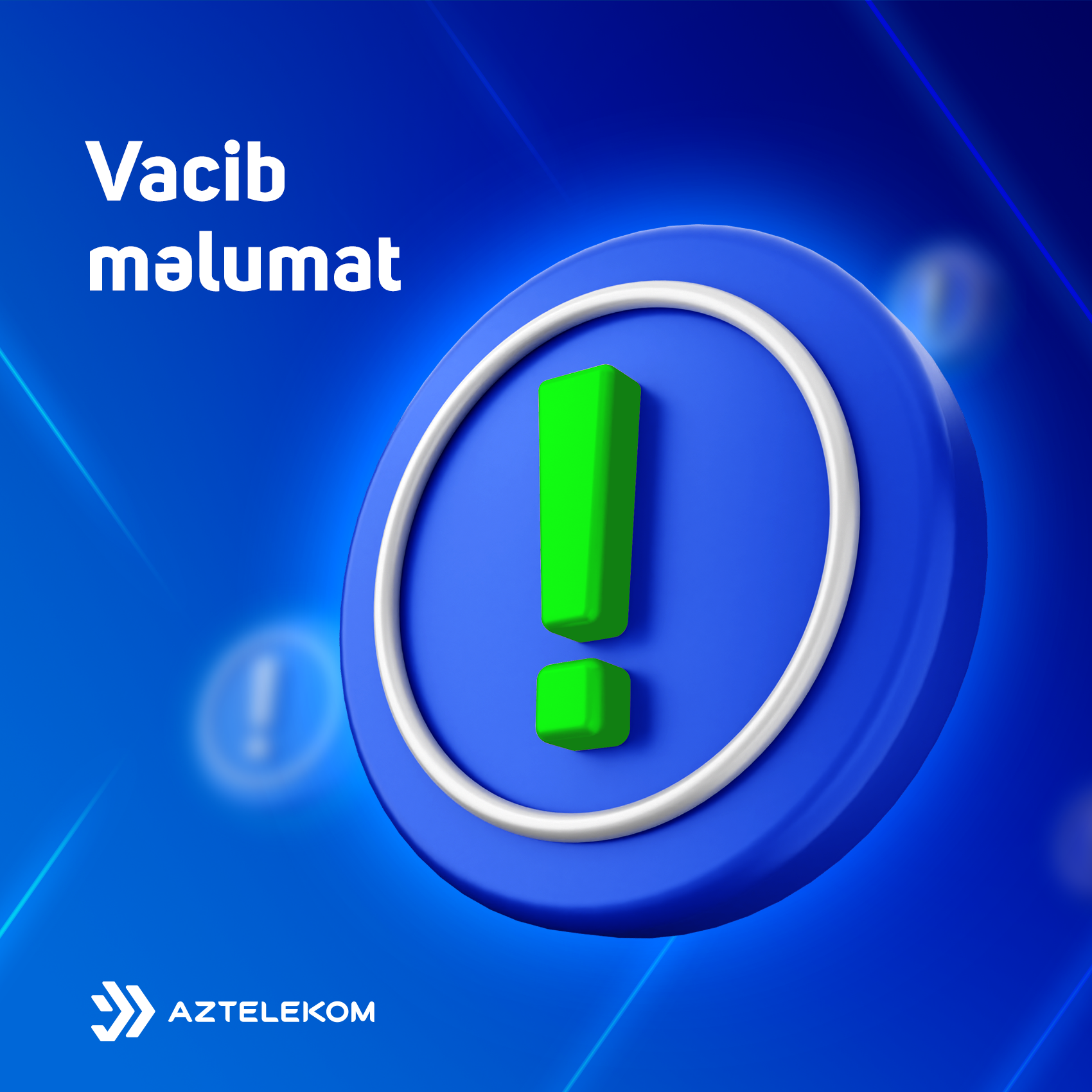 Aztelekom MMC-nin göstərdiyi xidmətlərdə fasilələrin aradan qaldırılması ilə bağlı rəsmi açıqlama