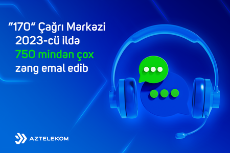 “Aztelekom”un Çağrı Mərkəzi 2023-cü ildə 750 mindən çox zəng emal edib