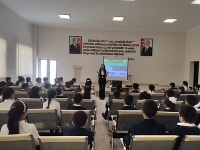 A seminar was held on “Opportunities and threats on the Internet” for schoolchildren in Shamakhi